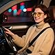 D Lolylad Nachtsichtbrille für Damen - Nachtfahrbrille für Autofahrer Autofahren Nacht gelbe Brille (Blume)