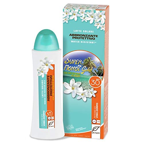 Dr. Taffi Super Monoi Gold Latte Solare Abbronzante Protettivo SPF 30 viso e corpo 150ml