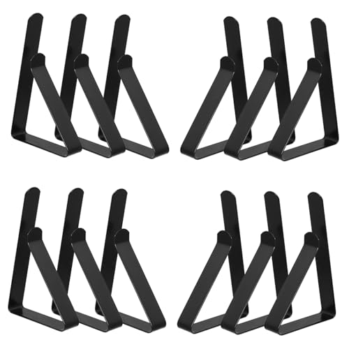 POPETPOP 12 Piezas De Cadena De Sujeción para Mantel Anclajes De Pared Huecos para Relleno De Paneles De Yeso Abrazadera Rectangular para Bandeja para Mantel Decoración De