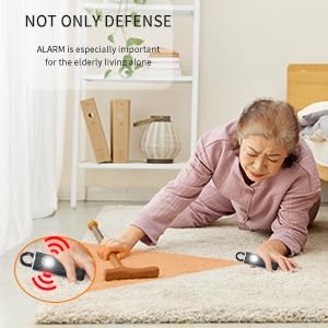 Miniatura 6 de Llavero de alarma de seguridad personal recargable para mujeres, llavero de autodefensa con luz estroboscópica y sirena de 130 dB que ayuda a