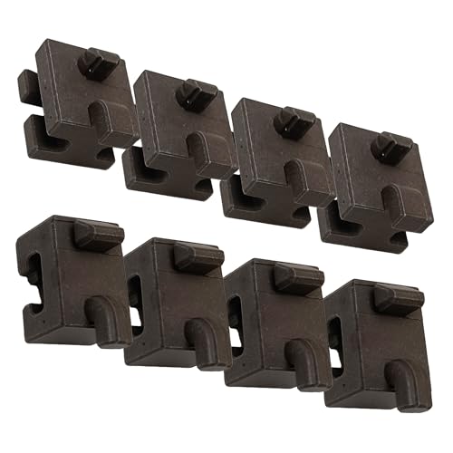 VIOKS 8x Schienen Befestigung Ersatz für Bosch Siеmens 637802 00637802 633641 00633641 633642 00633642 Buchsenset Rechts Links Vorne Hinten für Zubehörhaltegitter in Backofen mit Mikrowelle