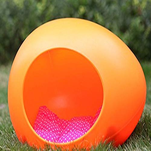Chenil Trick Or Treat pour petit chien : niche plastique en forme d'oeuf design