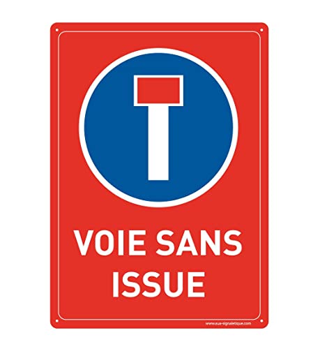 Panneau Voie sans Issue rigide AUA SIGNALETIQUE angles arrondis durable - 2