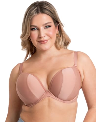 Curvy Kate Superhero Multiway Padded Plunge Bra Latte 32F