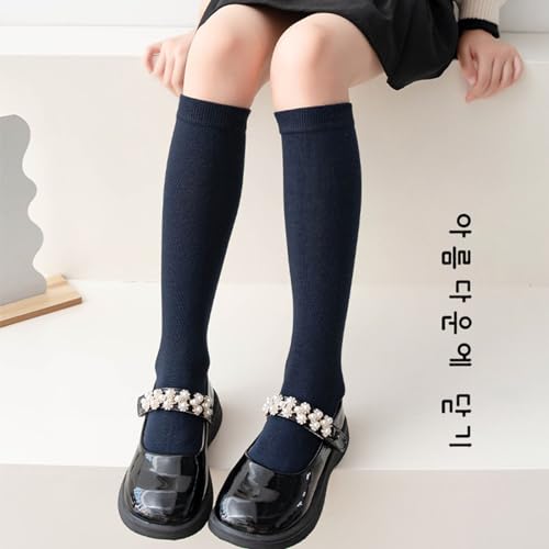 Baby Socks Toddler Cotton Midcalf Socks Kids Girl Spring Knitting Stretchy Socks for Little Girls Dress Socks4