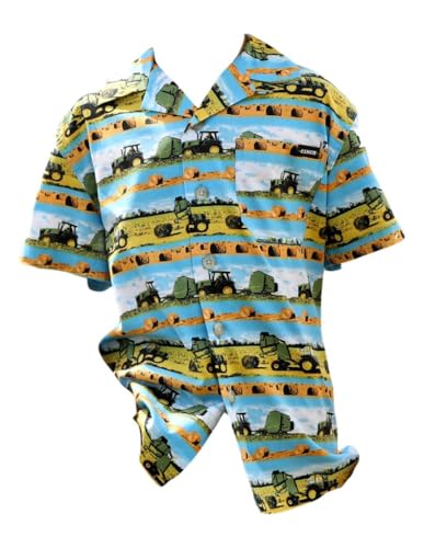 Cinch Boy's Tractor Hayin' Season Button Shirt