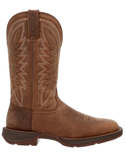 Durango Men's Rebel Performance Western Boot Broad Square Toe Brown 9.5 D(M) US2