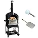Produktbild Kukoo Outdoor Ofen Gartenofen Pizzaofen Gartengrill Pizzastein Terasse Grill Gartenbackofen Smoker 156 cm H x 64 cm B x 43 cm T Gratis Pizza Schieber