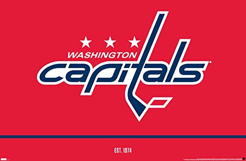 Trends International NHL Washington Capitals - Logo 21 Wall Poster, 22.375" x 34", Unframed Version