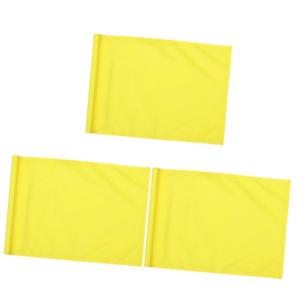 Yardwe 3 Flagge Für Den Hof Übungsflagge Putting-Green-Flaggen Maker-Flagge Trainingsflagge Banner Zubehör Anzahl
