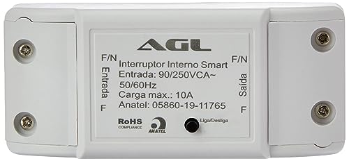 Módulo automação inteligente WiFi AGL, 01 canal, compatível com Alexa
