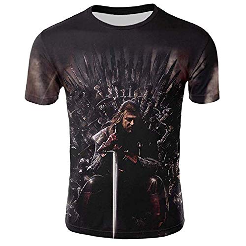 Game of Thrones "Ned Stark Iron Throne" T-Shirt - Multi color