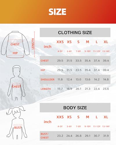 Image of Kids Heated Jacket,Boys Girls Fleece Jacket for Kids, Electric Heating Warming Jacket with 5V Battery Pack.