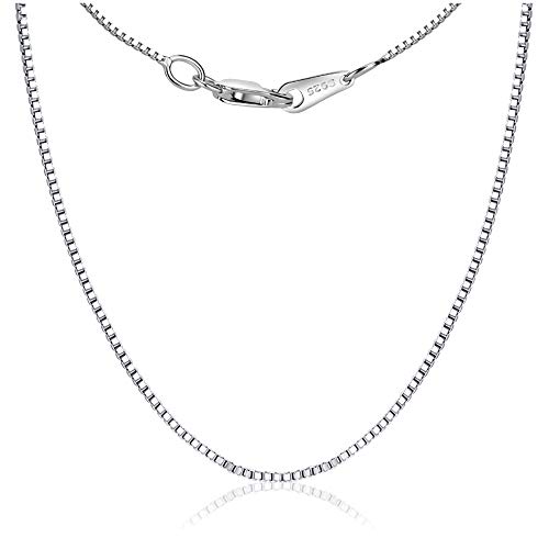 925 Sterling Silver Necklace Rope Chain Italian Silver Chain Necklace for Women Men Super Shiny Durable Size 16, 18, 20 Inches