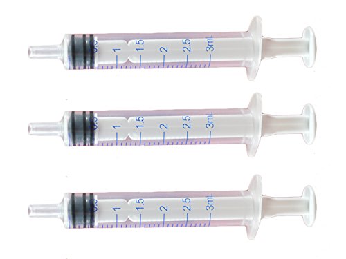 Oral Syringe - 3 mL - Best for Dispensing Liquids and Oils - Individually Wrapped - 5 pcs by BioRx