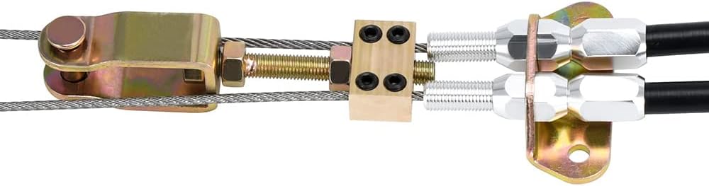 330-9371 Universal Rear Parking Brake Cable Kit Emergency Brake Cable Kit Disc/Drum Parking Brake Cable Kit 110" Long Cables