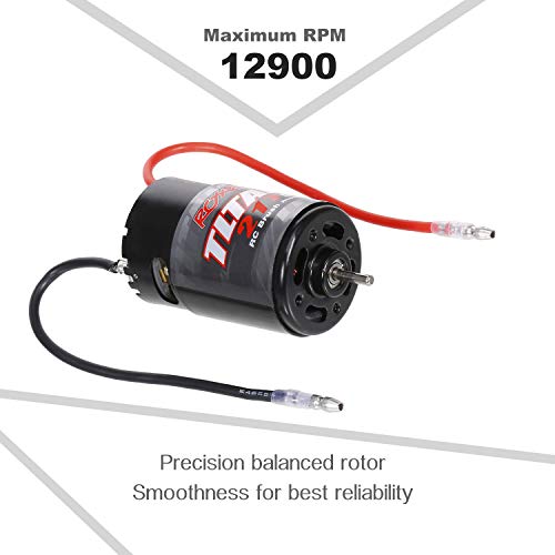 Goolrc 550 21T Brushed Motor With 60A Brushed Esc Electric Speed Controller (Male Plug) Replacement For 1/10 Hsp Hpi Wltoys Kyosho Trx-4 Trx-6 Rc Car Truck #TOP4