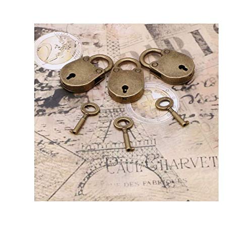 3Pcs-Mini-Bear-Archaize-Padlocks-Bronze-Vintage-Antique-Style-Key-Lock-with-Key-Luggage-Box-Key-Lock