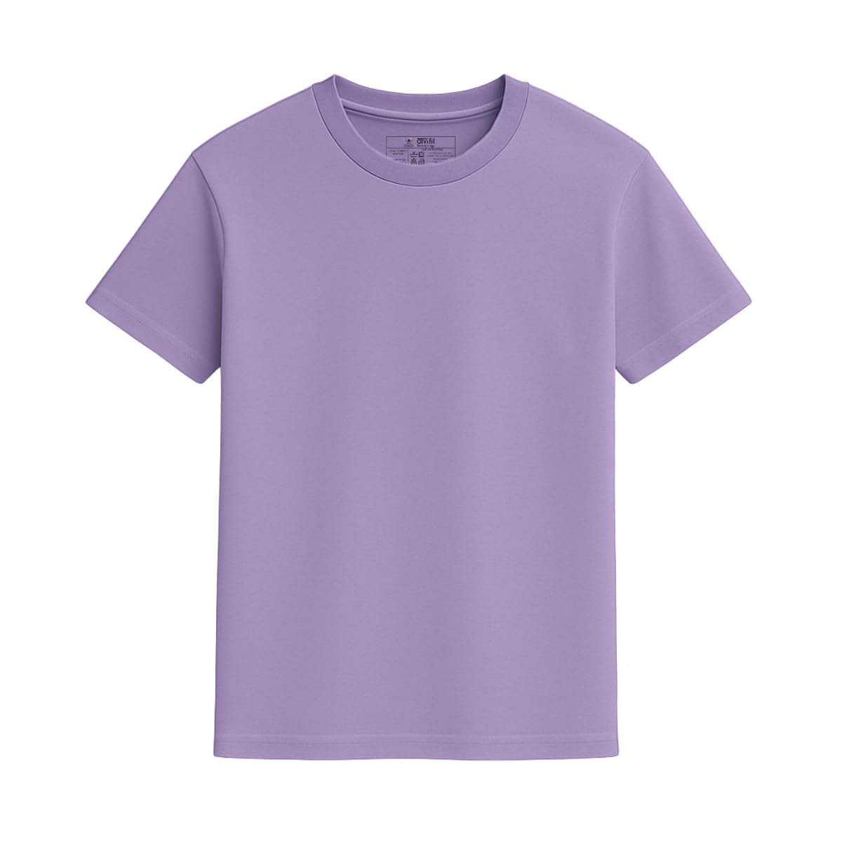 atvi.fit Unisex Solid Super Combed Cotton T-Shirt Round Neck Half Sleeve Plain-Regular Fit Bio-Wash 200 GMS Cotton | Relaxfit, Soft, Breathable & Skin-Friendly-picture-40
