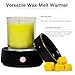 Electric Candle Warmer Ceramic Wax Melt Warmer Burner 3-in-1 Candle Warmer Plate for Scented Wax Jars Home Decor Fragrance Melter Birthday Gifts for Women Mom