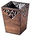 ZCM Poubelle, Poubelle, Poubelle en Bois Foncé/Petite Poubelle Décorative pour Chambre, Salle De Bain Et Bureau12L (18 * 23 * 30 Cm)(Color:Une)