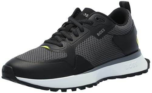 Image of BOSS Men's Big Logo Mesh Mix Lace Up Sneaker