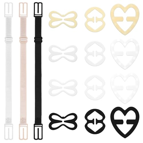 Nogeqi 15 Stück BH Träger Clip BH Träger BH Träger Halter BH Clips für BH Träger Rücken Unsichtbar rutschfeste BH Klammer Rücken für Volle Körbchengröße