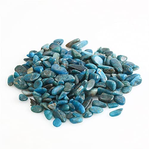 EKFBQBGW Natural Crystal Natural Gemstone Crystals Stones Chips Blue Apatite Crystal Chips Gravel CrystalsStones Home Collections