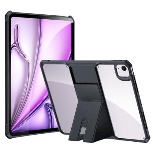 Coque de protection iPad Pro 12.9 transparente premium avec béquille en métal