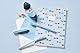 Faber-Castell 580084 - Bleistifte Set sky blue 3-teilig, mit Jumbo Bleistift B, Spitzer und Radiergummi