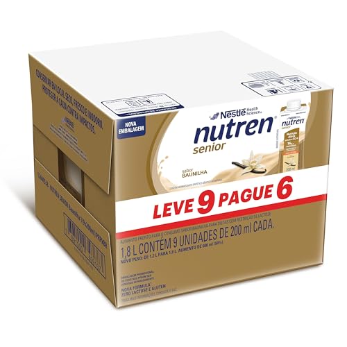 Complemento Alimentar Nutren Senior Baunilha 200ml 9 unidades