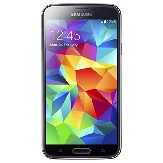 Samsung Galaxy S5 Smartphone, Display 5.1 Pollici, Processore Quad-Core 2,5 GHz, RAM 2GB, Memoria Fotocamera 16MP, Android 4.4, Nero [Germania]