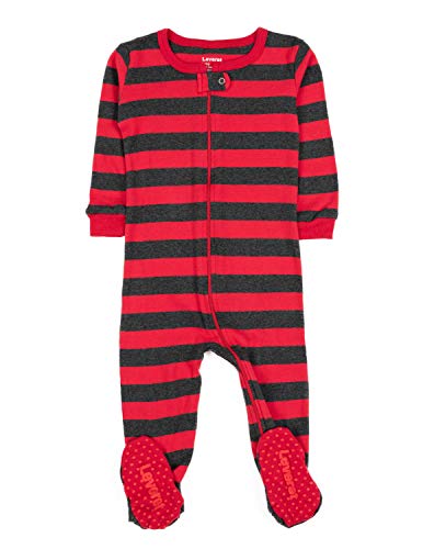 Image of Leveret Fleece Baby Boys Girls Footed Pajamas Sleeper Kids & Toddler Christmas Pajamas (3 Months-5 Toddler)