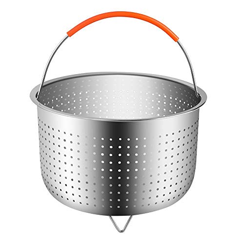 Cestello Per Cottura A Vapore In Acciaio Inox 25.3 Cm – Scolapasta Con Maniglia Fredda, Per Verdure, Riso E Gnocchi