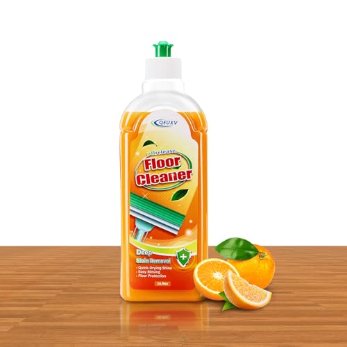 Qeuxv Wood Floor Cleaner for Mopping, Natural Non Toxic Pet-friendly Hard Floor Cleaner, Harmless to Original Wood Finish Floor Cleaner Solution for Hardwood Floor, Laminate Floor, Free of HCHO, PhH