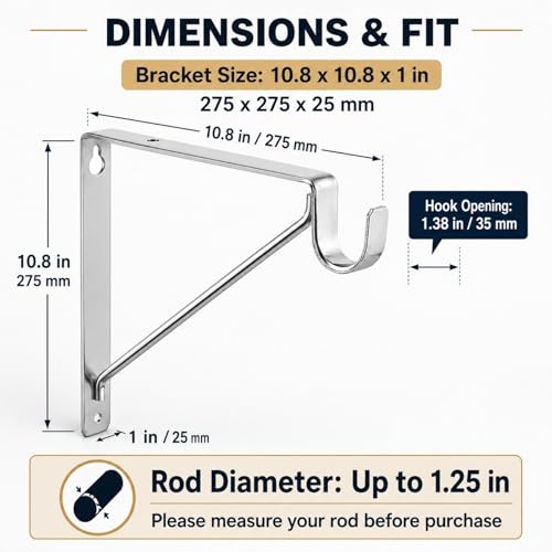 Soporte para Tubo de Clóset 28 soporte para tubo de closet marca APACALI (2)