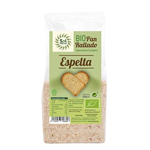 SOLNATURAL Pan RALLADO DE ESPELTA Bio 300 g, No aplicable