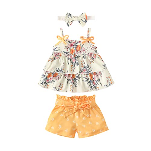 Image of Weimuyuan Newborn Infant Baby Girl Clothes Baby Girls' Pant Sets Floral Outfits Cute Baby Clothes Girl