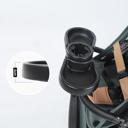 Miniatura 6 de Bandeja Portabocadillos Para Cochecito - Bandeja Portabocadillos Con Rotación De 360 Grados,Contenedores De Almacenamiento Para Alimentos De Bebé Para Piscina Parque Golf Césped Comedor Coche Lectura