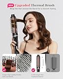 5 in 1 Curling Iron, Hair Curling Wand Set with Thermal Brush and 4 Interchangeable Ceramic Curling Wands (0.35'' -1.25'') Fast Heat Up Dual Voltage Hair Curler for Women All Hair Types and Travel Use - Image 6