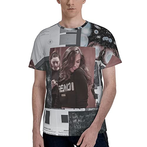 Photo de GNHFNM Hailee Steinfeld T-shirt classique unisexe en coton pour homme et femme Noir, Noir , XL