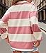 Y2k Women Striped Rugby Polo Shirt Long Sleeve Collared Oversized Vneck Sweatshirt Vintage Jersey Girls Streetwear