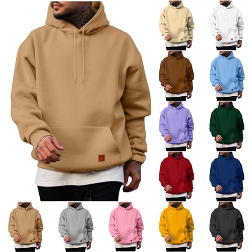 Mens Hoodies Pullover Big and Tall Long Sleeve Causal Hoodie Drawstring Hooded Sweatshirts with Pockets Gym Workout
