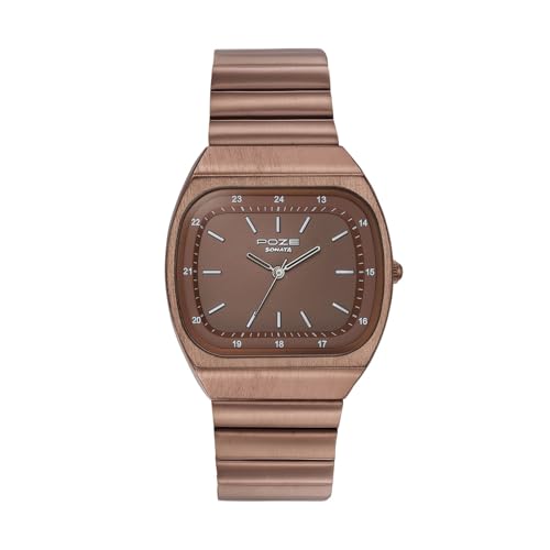 Image of Sonata Poze 9 with Quartz Analog with SS Sheet Metal Strap Watch for Unisex