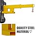 Yunphia Forklift Jib Boom Crane 5500lb Capacity, Adjustable Hoist Pivoting Forklift Mobile Jib Crane with 2 Hooks, Heavy Duty Industrial Grade Towing Handling Equipment for Warehouse & Factories