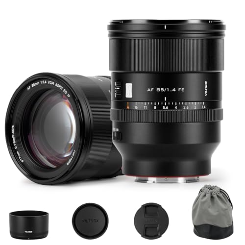 VILTROX 85mm F1.4 Pro FE Objectif Autofocus pour Monture Sony E Objectifs HyperVCM Téléobjectif pour Cadre Complet à Grande Ouverture Compatible avec Sony A7IV A7C...