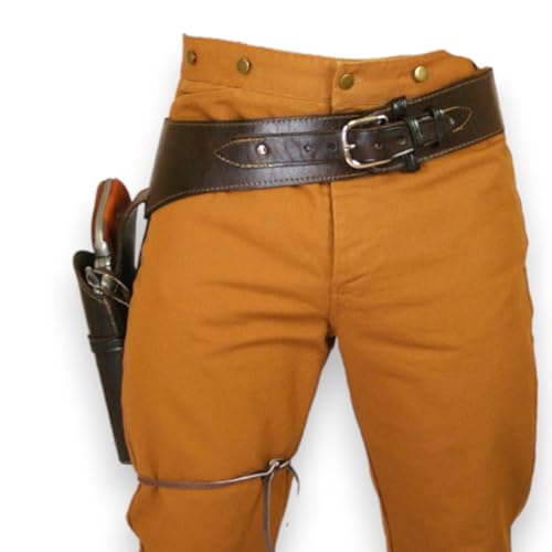 Stockhorn Gun Holster Belt Western Cowboy Style Premium Leather Hand Tooled Pistol Revolver .22 .35/357 .44/45 Cal Fit For 4 Inch To 6.5 Inch Barrel  thumb #2