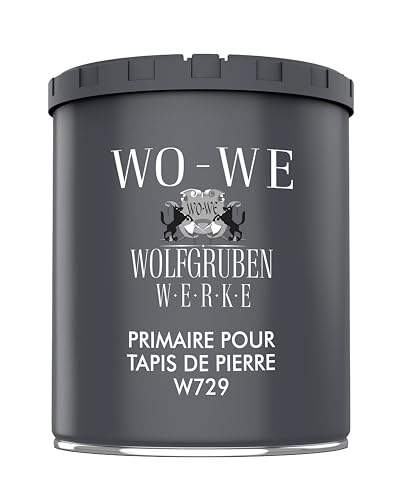 WO-WE Primaire pour Tapis de pierre - W729 Apprêt - Parfait adhérence - Revêtement de sol - 1 Kg