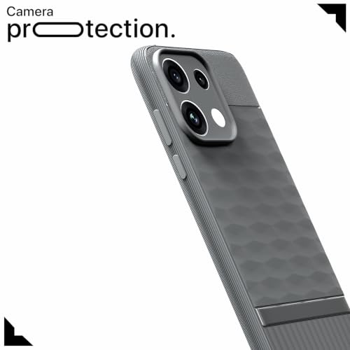 Image of Outlouders Back Cover for Oppo Reno 16c 5G | Full Camera Protection | TPU Soft Flexible Shockproof Bumper Case (Grey)