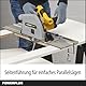 Powerplus Elektro-Tauchsäge POWX0562-1200W Elektrowerkzeug, Ø165mm - Seitenführung - elektrische Säge mit seitlicher Führungsschiene - Werkzeug Set für Zuhause